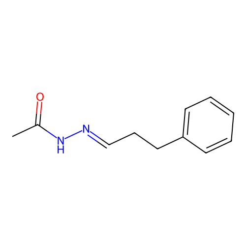 N'-[(1E)-3-Phenylpropylidene]acetohydrazide structure