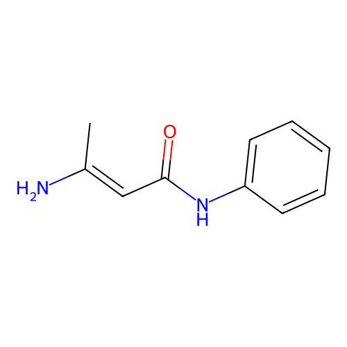 (2E)-3-amino-N-phenylbut-2-enamide structure