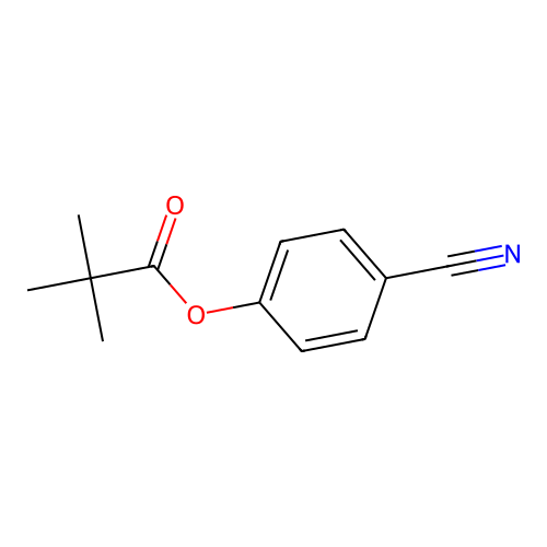 2,2-二甲基丙酸-4-氰基苯酯 structure