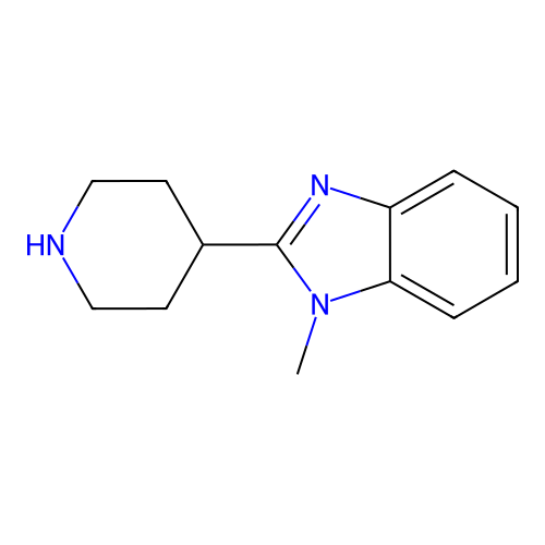 1-Methyl-2-piperidin-4-yl-1H-benzoimidazole structure