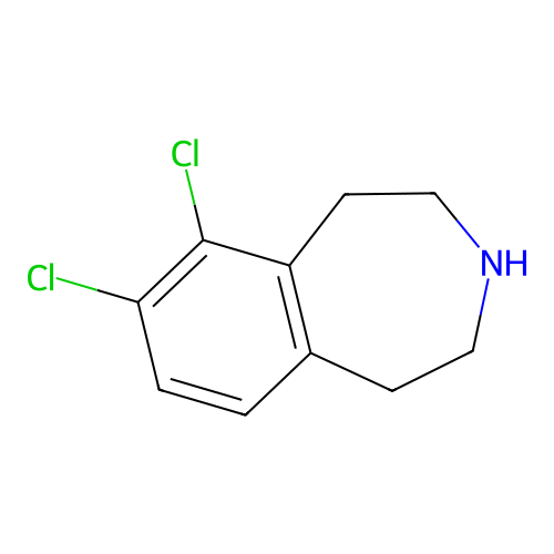 6,7-dichloro-2,3,4,5-tetrahydro-1H-3-benzazepine structure
