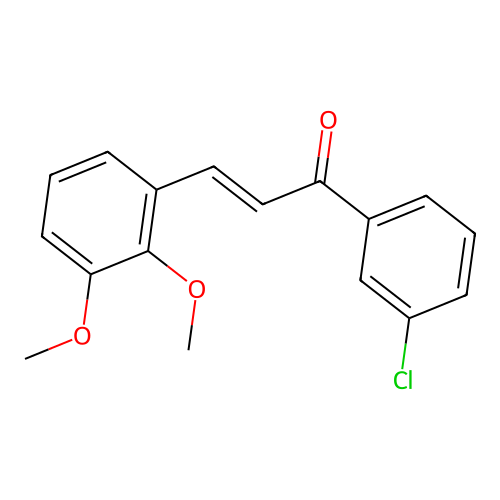 (2E)-1-(3-Chlorophenyl)-3-(2,3-dimethoxyphenyl)prop-2-en-1-one structure