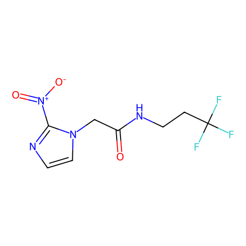 2-(2-Nitroimidazol-1-yl)-n-(3,3,3-trifluoropropyl)acetamide structure