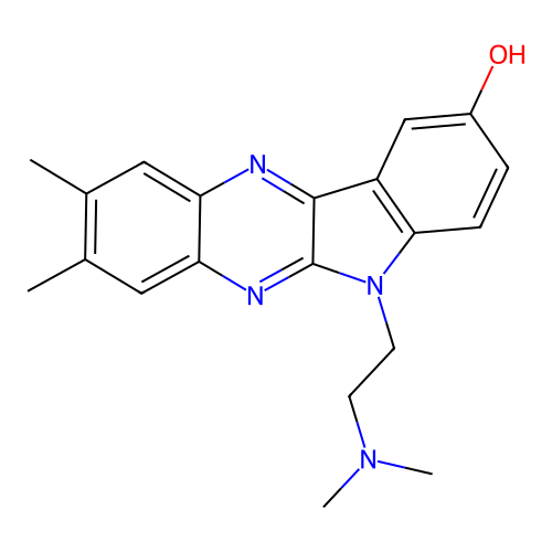 6H-Indolo[2,3-b]quinoxaline-6-ethanamine,N,N,2,3-tetramethyl- structure