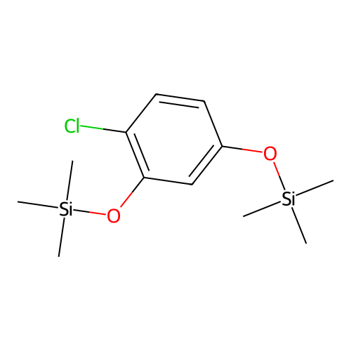 1,3-Benzenediol, 4-chloro, bis-TMS structure