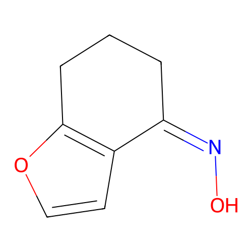 Benzofuran-4(5H)-one, 6,7-dihydro-, oxime structure