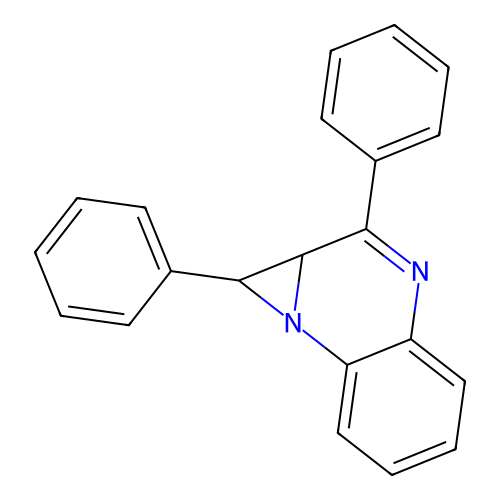 1,2-Diphenyl-1,1a-dihydroazireno[1,2-a]quinoxaline structure