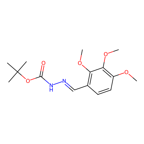 tert-butyl N-[(2,3,4-trimethoxyphenyl)methylideneamino]carbamate structure