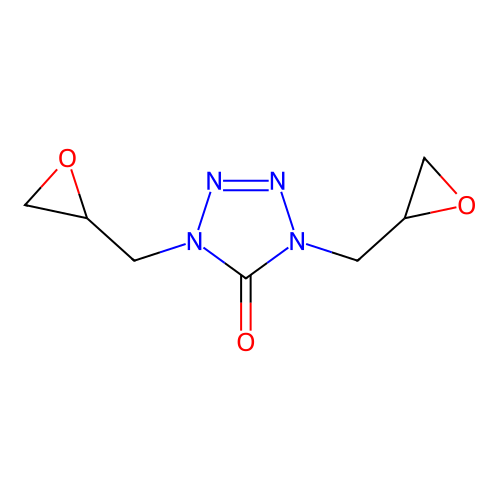 1,4-bis(oxiran-2-ylmethyl)-1,4-dihydro-5H-tetrazol-5-one structure