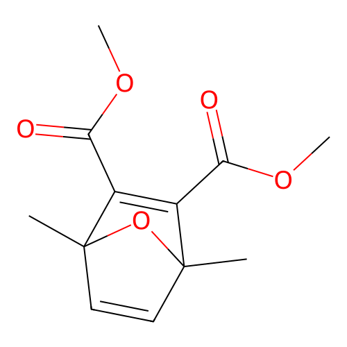 Dimethyl 1,4-dimethyl-7-oxabicyclo(2.2.1)hepta-2,5-diene-2,3-dicarboxylate structure