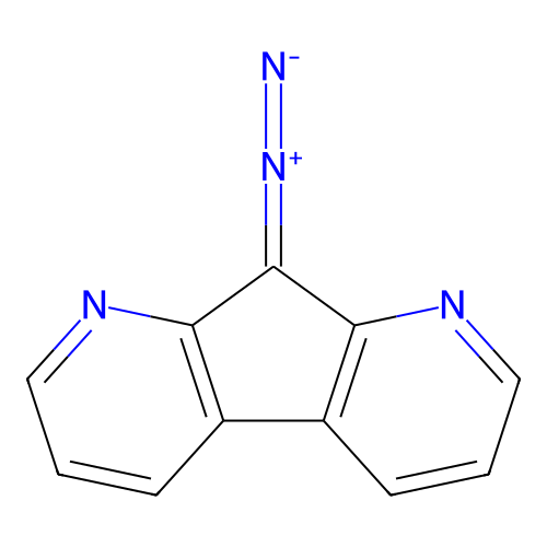 9-Diazo-9H-cyclopenta[1,2-b:4,3-b']dipyridine structure
