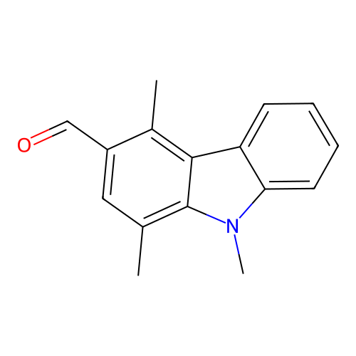 1,4,9-trimethyl-9H-Carbazole-3-carboxaldehyde structure
