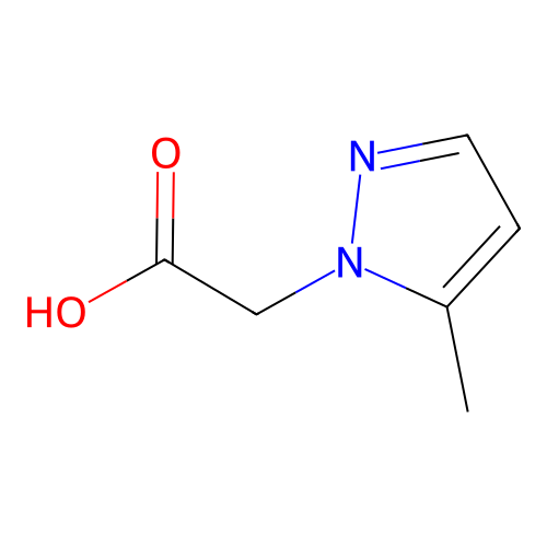 (5-methyl-1H-pyrazol-1-yl)acetic acid structure