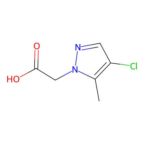 (4-chloro-5-methyl-1H-pyrazol-1-yl)acetic acid structure