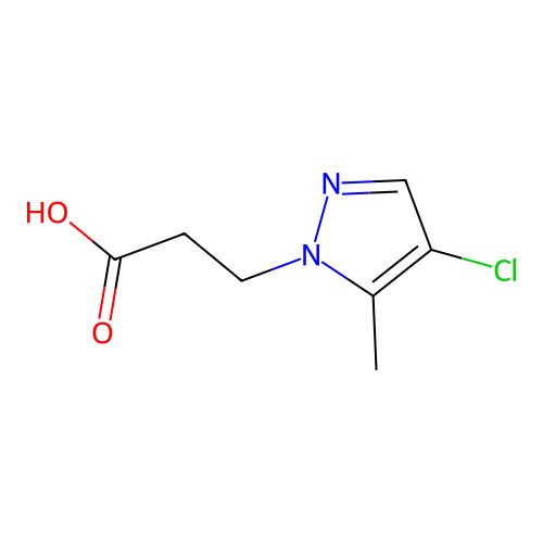 4-Chloro-5-methyl-1H-pyrazole-1-propanoic acid structure