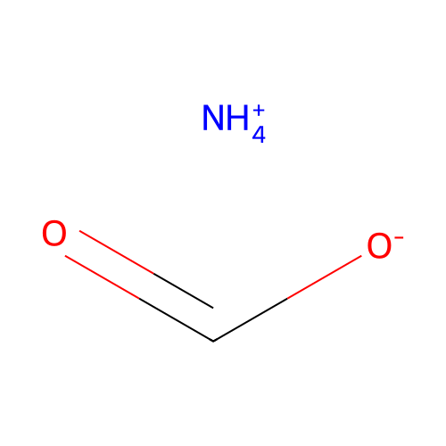 甲酸铵 structure