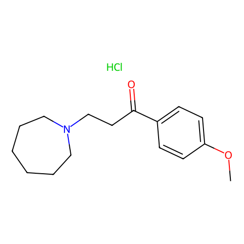 3-(Azepan-1-yl)-1-(4-methoxyphenyl)propan-1-one hydrochloride structure