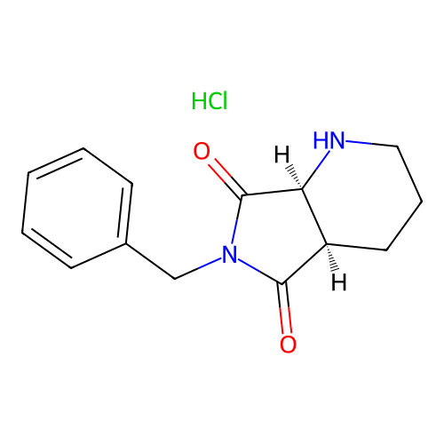 (4Ar,7aS)-6-benzyl-1,2,3,4,4a,7a-hexahydropyrrolo[3,4-b]pyridine-5,7-dione;hydrochloride structure
