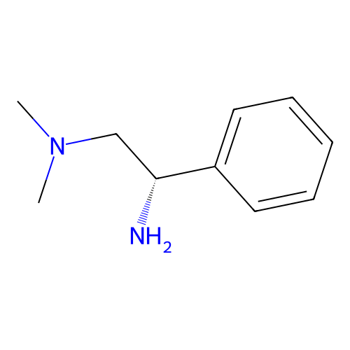 [(2S)-2-amino-2-phenylethyl]dimethylamine structure