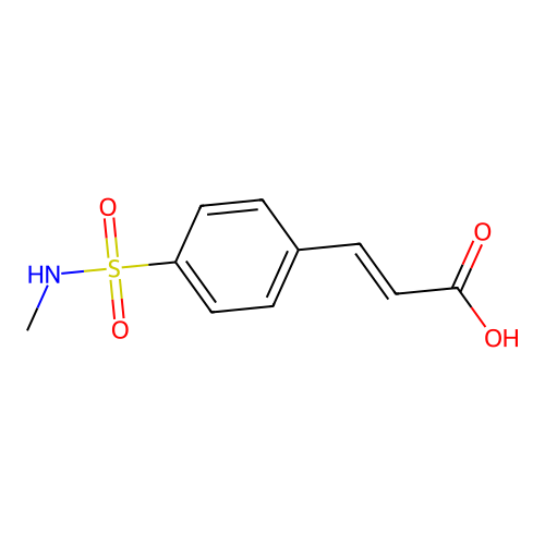 3-[4-(Methylsulfamoyl)phenyl]prop-2-enoic acid structure