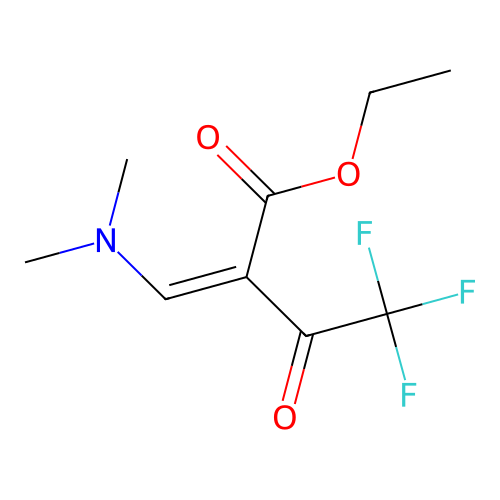 Ethyl 2-((dimethylamino)methylene)-4,4,4-trifluoro-3-oxobutanoate structure