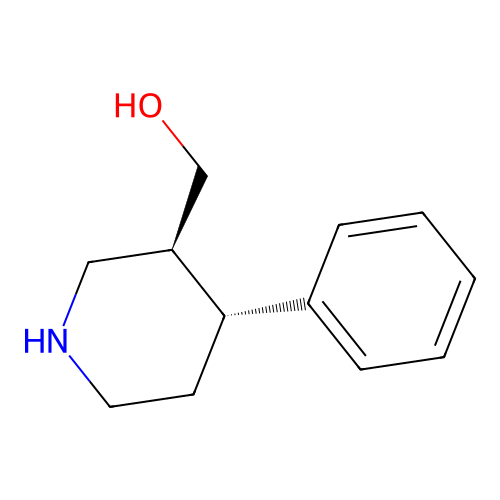 [(3S,4R)-4-phenylpiperidin-3-yl]methanol structure