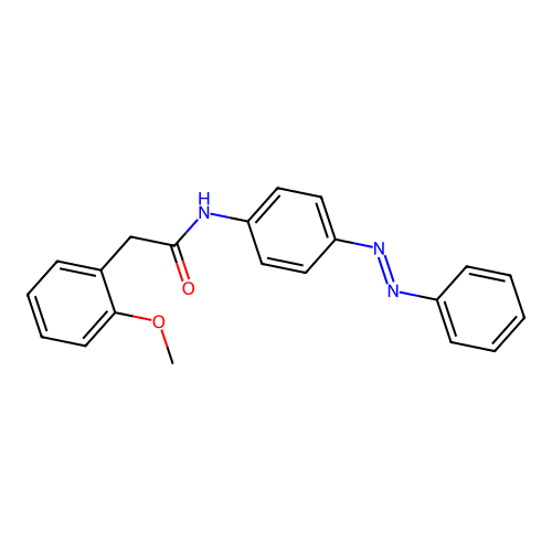 Benzeneacetamide, 2-methoxy-N-[4-(2-phenyldiazenyl)phenyl]- structure