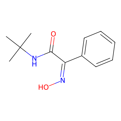 (Z)-N-(tert-butyl)-2-(hydroxyimino)-2-phenylacetamide structure