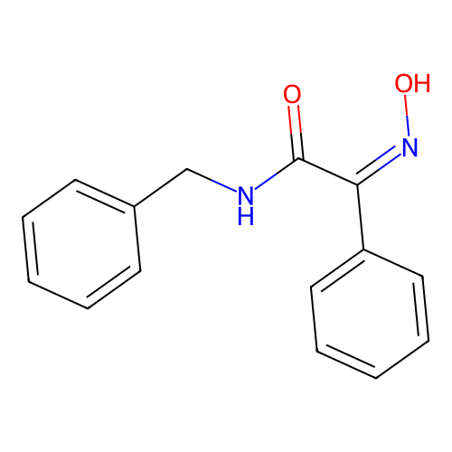 (2Z)-N-benzyl-2-(hydroxyimino)-2-phenylethanamide structure