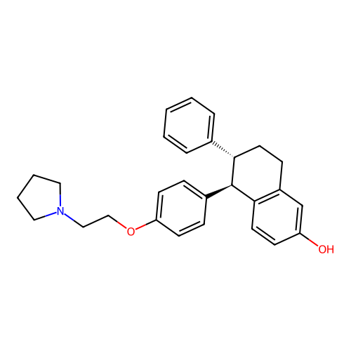 Lasofoxifene structure