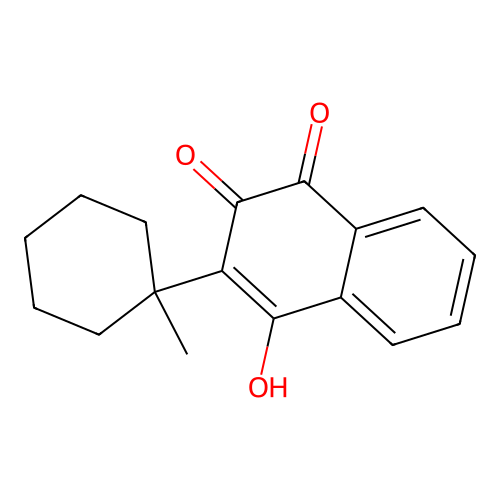 1,4-Naphthalenedione, 2-hydroxy-3-(1-methylcyclohexyl)- structure