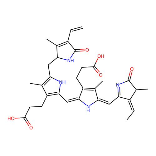 藻红胆素 structure