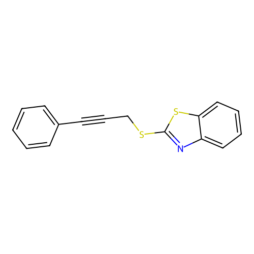 2-[(3-Phenylprop-2-yn-1-yl)sulfanyl]-1,3-benzothiazole structure