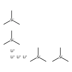 Trimethylsilyllithium tetramer structure