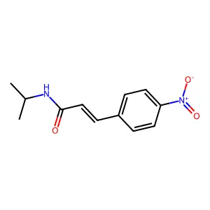 3-(4-nitrophenyl)-N-(propan-2-yl)prop-2-enamide structure