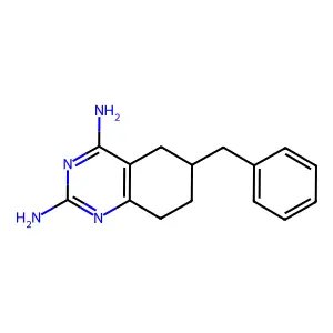 6-苄基-5,6,7,8-四氢喹唑啉-2,4-二胺 structure