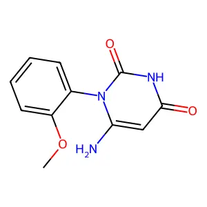 6-amino-1-(2-methoxyphenyl)pyrimidine-2,4(1H,3H)-dione structure