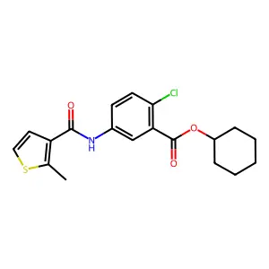 Thiophenecarboxanilide deriv. structure