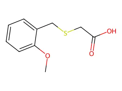 2-[(2-Methoxyphenyl)methylthio]acetic acid structure