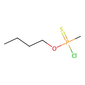 O-Butyl methylphosphonochloridothioate structure