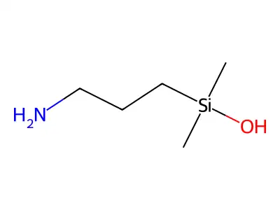 Silanol, (3-aminopropyl)dimethyl- structure