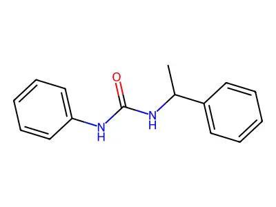 N-Phenyl-N'-(1-phenylethyl)urea structure