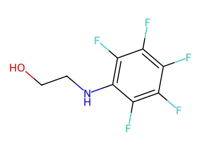 2-(2,3,4,5,6-Pentafluoroanilino)-1-ethanol structure