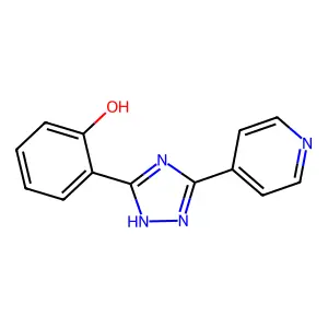 2-[5-(pyridin-4-yl)-1H-1,2,4-triazol-3-yl]phenol structure