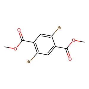1,4-二甲基-2,5-二溴-1,4-苯二甲酸酯 structure