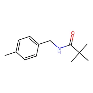 2,2-dimethyl-N-[(4-methylphenyl)methyl]propanamide structure