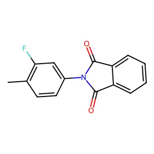 2-(3-fluoro-4-methylphenyl)-1H-isoindole-1,3(2H)-dione structure