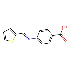 4-(2-Thienylmethyleneamino)benzoic acid structure