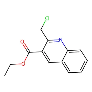 Ethyl 2-(chloromethyl)quinoline-3-carboxylate structure