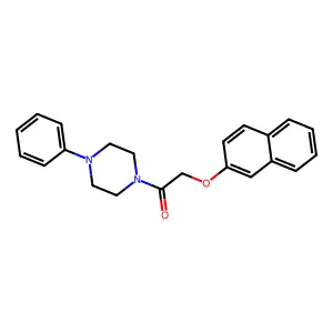 2-Naphthalen-2-yloxy-1-(4-phenylpiperazin-1-yl)ethanone structure